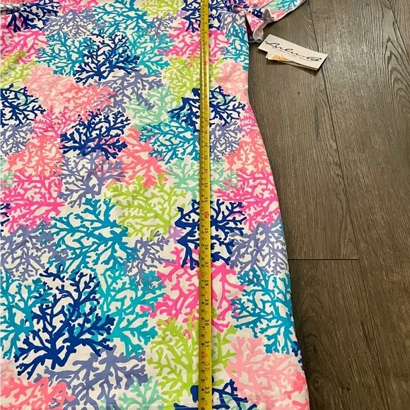NWT Lulu B Coral Reef Print Shift Dress UPF 50 Plus Size Small new with tags​ - Picture 6 of 12
